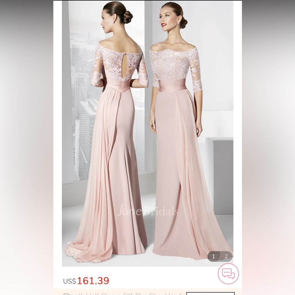 Elegant White Lace Wedding/Formal Dress
